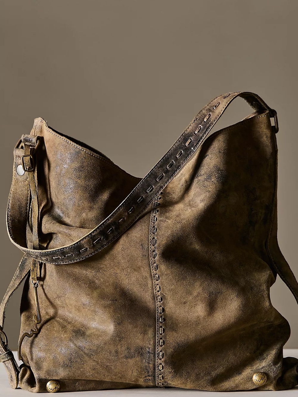 We The Free Dallas Distressed Suede Bag
